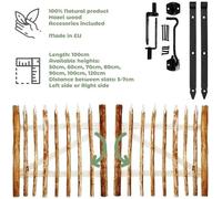 Portillon en Bois - BOGATECO - 100cm x 120cm - Inclus Charnières et Accessoires - Manuel