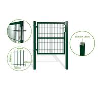 Portillon grillagé - Casanoov - RAZO - 1m H.100cm - Vert - Acier