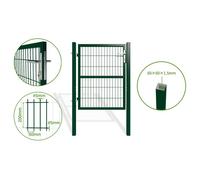 Portillon grillagé - Casanoov - RAZO - 1m H.120cm - Vert - Acier