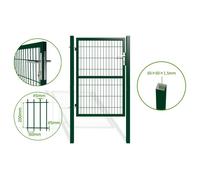 Portillon grillagé - Casanoov - RAZO - 1m H.140cm - Vert - Acier