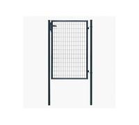 Portillon grillagé Eco l.105 x H.150 cm, gris