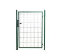 Portillon grillagé en acier galvanisé maille 100 x 50 L 1m x H 1m50 Vert