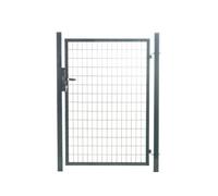 Portillon grillagé en acier galvanisé maille 100 x 50 L 1m x H 1m75 Gris anthracite