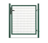 Portillon grillagé en acier galvanisé maille 100 x 50 L 1m20 x 2m00 Vert