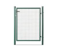 Portillon grillagé en Acier galvanisé Maille 50 x 50 Passage 1m x 1m50 Vert