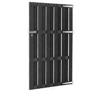 Portillon Jardin WPC 100x180 cm Gris | WPC durable,loquet coulissant,traverses et lattes verticales,barrière ou clôture résidentielle,assemblage facile,vis incluses