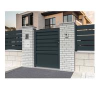 Portillon mixte Gris Anthracite L 1000 x H 1781 mm