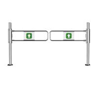 Portillon piétonnier Automatique à Ressort à Sens Unique, adapté aux marchés et aux Parcs ; portillon Manuel Robuste à Ouverture à 90°, 120 x 100 cm, pour l'accès et la sécurité des passages
