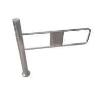 Portillon pivotant unidirectionnel en acier inoxydable for supermarchés et commerces de détail - Durable, installation facile, contrôle d'accès piéton(Left,50x97 cm)