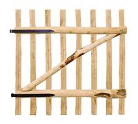 vidaXL Portillon de cl?ture simple Bois de noisetier 100 x 100 cm