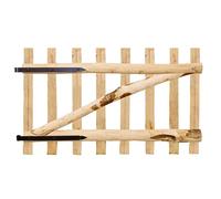 vidaXL Portillon simple de clôture en bois de noisetier 100 x 60 cm ajouré manuel