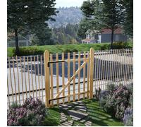 Portillon simple de clôture-Porte de jardin Bois de noisetier 100x120 cm