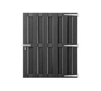 Portillon WPC 100 x 112 cm Gris