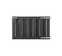 vidaXL Portillon WPC 100x60 cm Gris