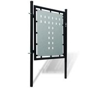 Portillons Portillon de jardin Single Noir 100 x 150 cm