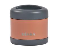 Béaba – Thermos alimentaire en inox isotherme 500 ml – Gris minéral/Terracotta