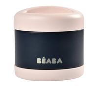 BÉABA, Portion de Conservation Repas Bébé/Enfant, Inox, Isotherme, Conserve Chaud/Froid Aliments, Double parois, 100% hermétique, 500 mL, Light pink/Night blue