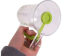 Portionneur de pâte BURI 0,9l avec couvercle et manipulation d'une seule main - Distributeur de pâte Doseur pour muffins, cupcakes, pancakes et plus - Graduation avec couvercle, facile à nettoyer
