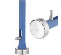 HENDI Cuillère à Falafel ø40mm, Stöckel, Moule et Pelle Dosificatrice pour Falafel, Boulettes et Burgers, Manche en Nylon Renforcé avec Fibre de Verre Bleu 150mm, Inox