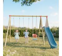 Portique 2,30 M Topwood Punji - 5 Enfants Bois TU