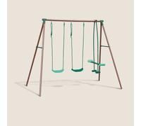 Portique 3 agrès en métal avec face à fa