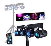 Portique + 4 effets lumière PAR/ASTRO/BEAM/DERBY + Télécommande - DMX - Pur Light EUPHORIA