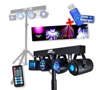 Portique + 4 effets lumière PAR/ASTRO/BEAM/DERBY + Télécommande - DMX - Pur Light EUPHORIA+ clé USB 32Go
