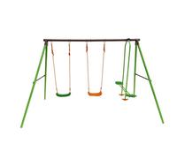 Habitat et Jardin – Portique acier Leo – 1,96 m – 3 agrès