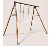 Portique adolescent en bois rond 4 agrès