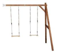 Portique Double Mural Wall Mount en Bois - Deux balançoires