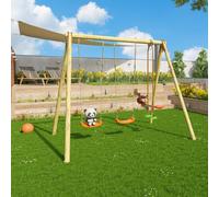 Portique Balançoire 2,30 M Artix Darifou - 4 Enfants Bois TU