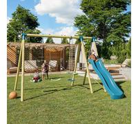 Portique Balançoire 2,30 M Topwood Zaki - 6 Enfants Bois TU