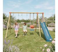 Portique Balançoire 2,30 M Topwood Zalmi 2 - 6 Enfants Bois TU