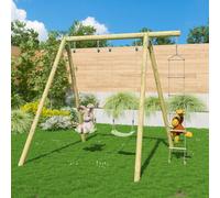 Portique Balançoire Artix Tiridou 2 - 2,30 M - 3 Enfants Bois TU