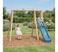 Portique Balançoire Bois 2.30 M Avec Toboggan Milu 2 Pour Enfants Bois TU