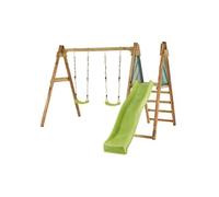 Portique balançoire et toboggan WINDI Vert