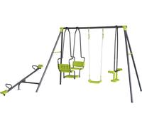 Portique De Jeu En Métal Avec Balançoire A Bascule "Lenny" - 4 Agrès - Vert