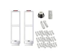 Portique de Sécurité Magasin avec 100 Étiquettes, Système AM 58KHz EAS avec Affichage Numérique et Télécommande, Alarme Vocale Haute Précision pour Boutique Pro