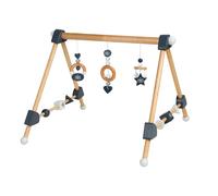 Portique D'éveil En Bois Pour Bébé - Roba - Rockstar Baby 3 - Avec 3 Pendentifs - Naturel/Noir Noir