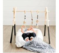 Portique d'éveil en Bois - Société Gym de Jeu pour Bébé - Taille 60*40*58cm - Noir