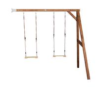 Portique Double Mural Wall Mount en Bois - Deux balançoires