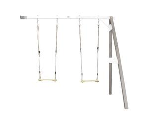 Portique Double Mural Wall Mount en Bois - Deux balançoires