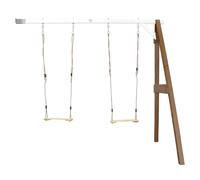AXI Portique Balançoire en Bois 2 agrès Wall mount Marron/blanc
