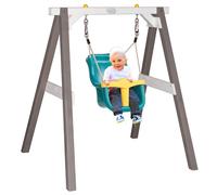 Portique en bois blanc - balançoire bébé Axi