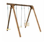 Soulet – Portique en bois carré 3 agrès avec bala