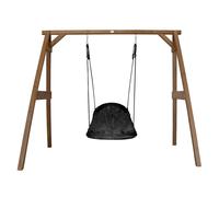 AXI Portique en Bois FSC Marron avec Balançoire Nid d’Oiseau Enfant 100 cm Roxy | Balançoire ronde pour le jardin