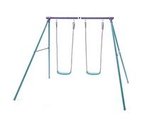 Portique en métal avec 2 balançoires