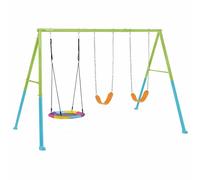 Intex Pools Portique-balançoire Junior – 3 agrès, nid d'oiseau, extérieur, mixte