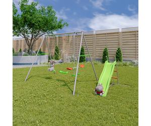 Portique métal 2,20 m axion raphael - 5 enfants gris TU