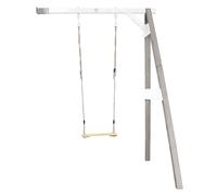 Axi Portique Mural En Bois Gris Blanc 1 Balançoire 160x171x207cm